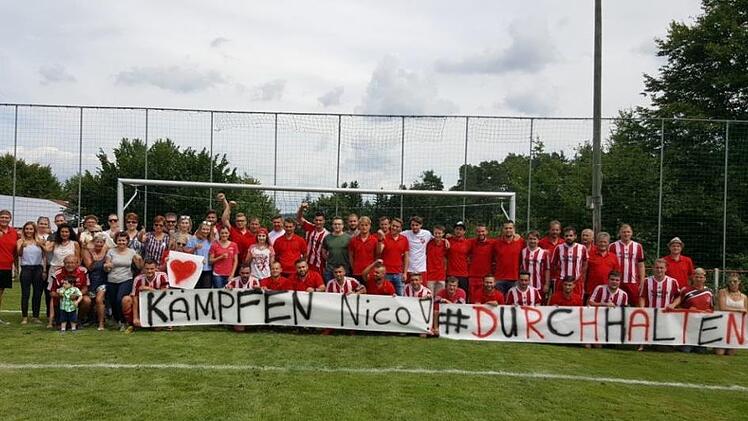 Die Banneraktion des TSV Neuensorg Foto: privat