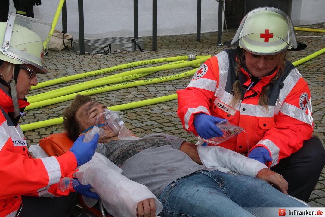 Feuerwehr Hollfeld Großübung