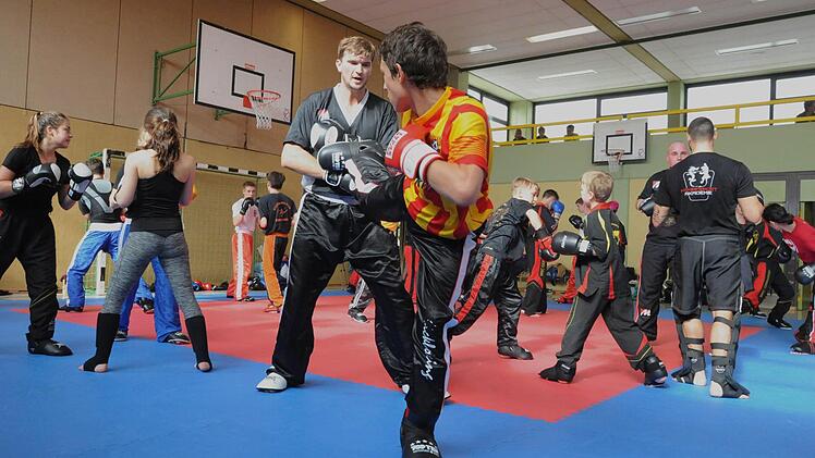 Beim Kampfsport-Training in Rannungen. Foto: Hopf