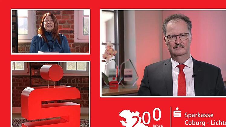 Vorstandsvorsitzender Martin Faber bei der virtuellen Bilanz-Pressekonferenz der Sparkasse Coburg-Lichtenfels