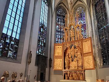 Gro&szlig; war das Publikumsinteresse am Vortrag der Kunsthistorikerin Claudia Lichte &uuml;ber den M&uuml;nnerst&auml;dter Riemenschneideraltar.