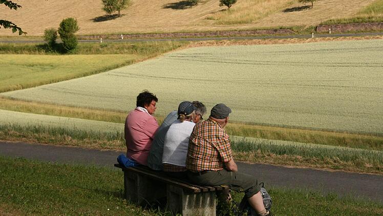 Weinbergwanderung der Saale Zeitung von Wirmsthal nach Wirmsthal 15. Juni 2014