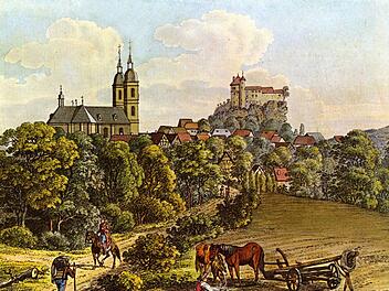Gößweinstein um 1850, von Felix Grünewald Repro: Reinhard Löwisch