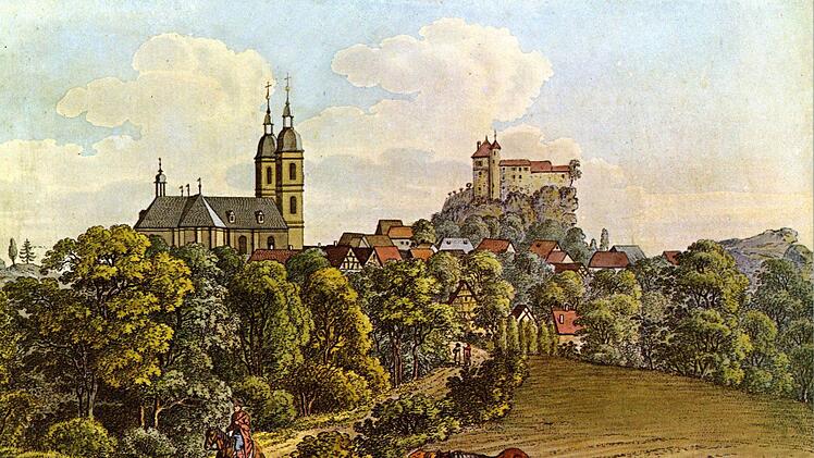Gößweinstein um 1850, von Felix Grünewald Repro: Reinhard Löwisch