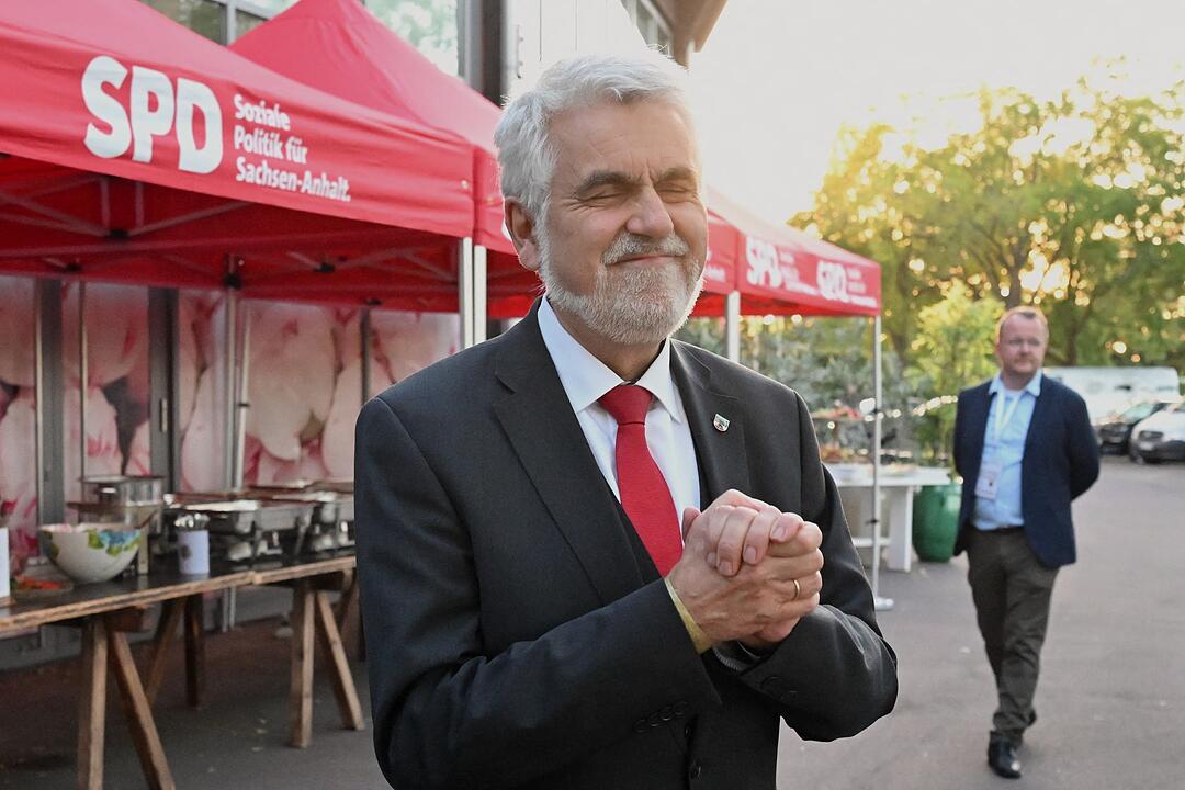 Landtagswahl in Sachsen-Anhalt - Wahlparty SPD