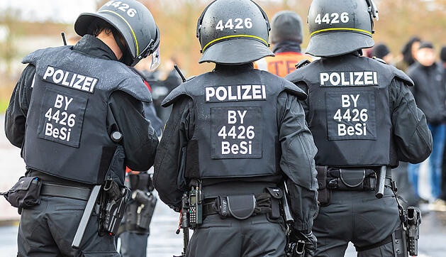 Übung der Bereitschaftspolizei Bildergalerie