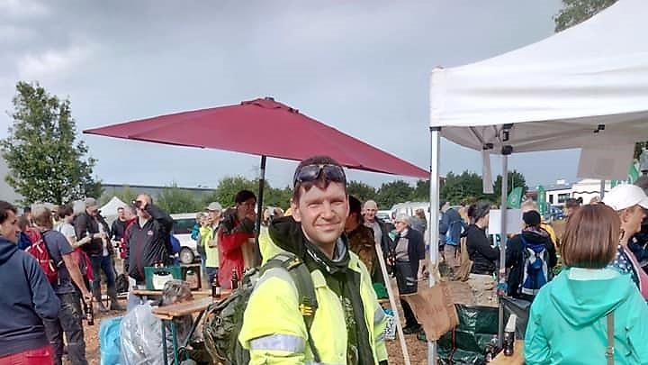 Sven Nußgräber in Arbeitskluft. Foto: privat