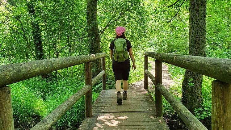 Auf bestens ausgeschilderten Wegen lassen sich das Kulmbacher Land, Frankenwald, Fichtelgebirge und Fränkische Schweiz zu Fuß erkunden. Foto: Sandra Zeitler