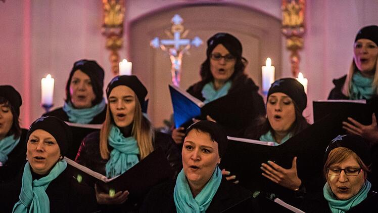 Begeisternder Auftritt: Das Vocalensemble Coburg gastierte in der Schlosskirche von Lahm im Itzgrund.Foto: Jochen Berger