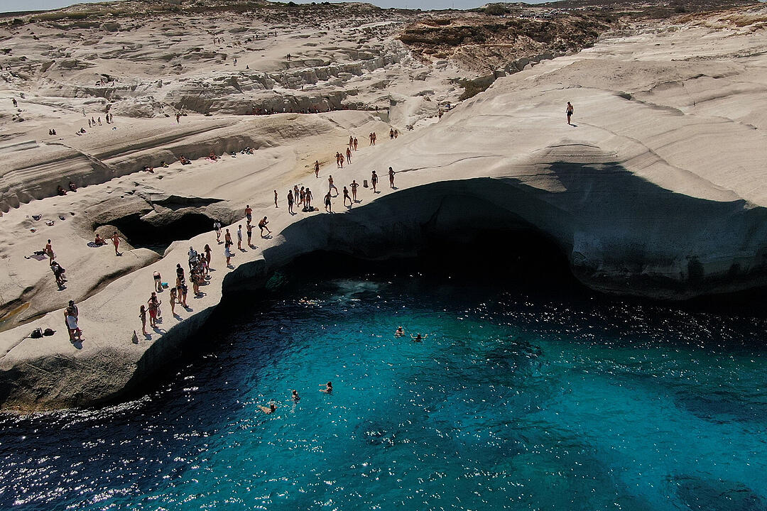 Urlaub in Griechenland - Sarakiniko Beach auf Milos