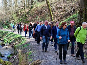 Wanderung zum Auftakt des zehnjährigen "Hochrhöner"-Jubiläums  Foto: Freies Journalistenbüro der Rhön
