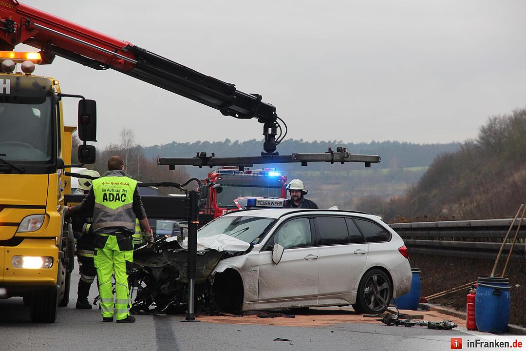 Unfall auf der A70