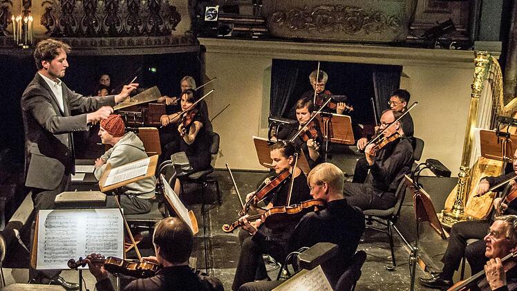Unter der umsichtigen Leitung von Dominik Tremel spielte das Philharmonische Orchester des Landestheaters das musikalische Märchen "Babar der Elefant" von Francis Poulenc. Foto: Jochen Berger