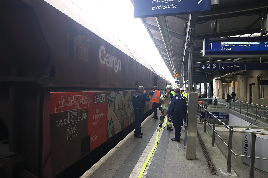 Feuerwehreinsatz am Bahnhof Bamberg