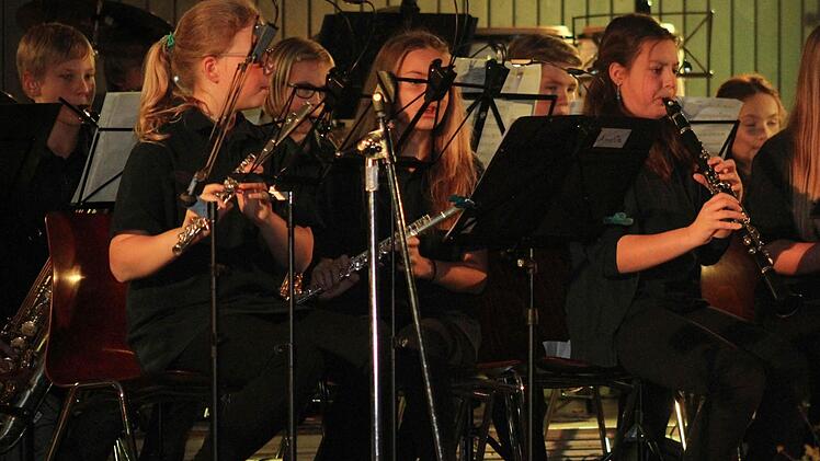 Der Nachwuchs des Musikvereins Thurnau zeigte sich mit "Little stars" und der "Big sky ouverture" und anderen Weisen in absoluter Bestform. Foto: Sonja Adam