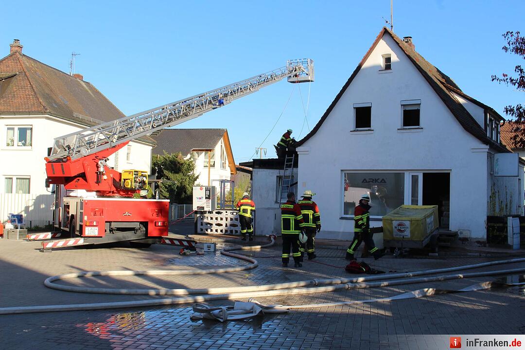 Dachstuhlbrand in Röthenbach an der Pegnitz