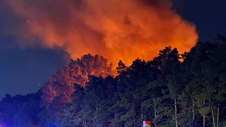 Waldbrand in in N&uuml;rnberg