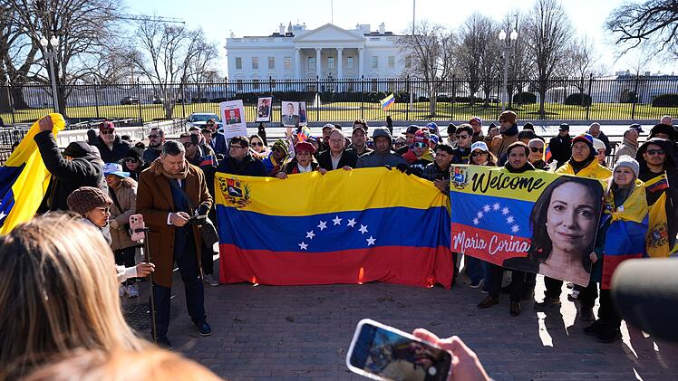 Friedensnobelpreistr&auml;gerin Machado im Wei&szlig;en Haus