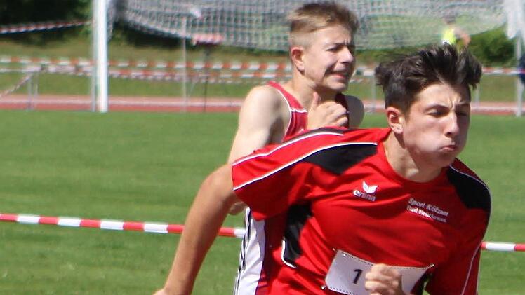 Beherzter Sprint über 100 Meter: Tom Leidel.  Foto: Thomas Dill