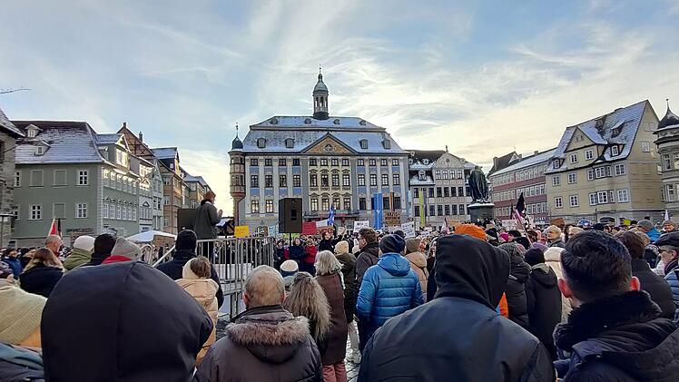 Zehntausende protestieren in Franken gegen Rechts - "Demokratie in Gefahr"