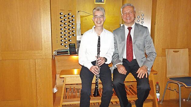 Sigrun Felicitas Vortisch an der Klarinette und Burkhard Ascherl an der Orgel begeistern in Coburg.
