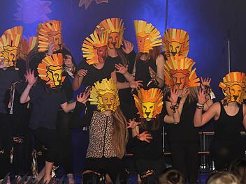 Die "Löwen" boten einen eindrucksvollen Auftritt. Fotos: Günther Geiling