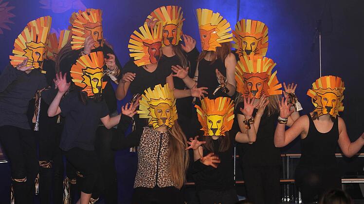 Die "Löwen" boten einen eindrucksvollen Auftritt. Fotos: Günther Geiling
