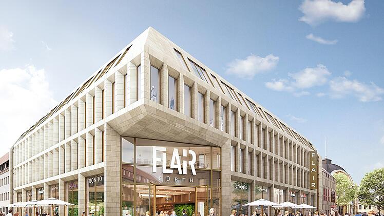 Umbauarbeiten in Fürth: Aus dem "City Center" wird "Flair". Foto:  Chapman Taylor / P&P Gruppe