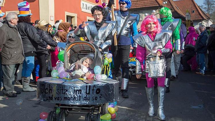 Kapellenbauverein Giechkröttendorf: Wir beamen uns weg. Foto: Klaus Gagel
