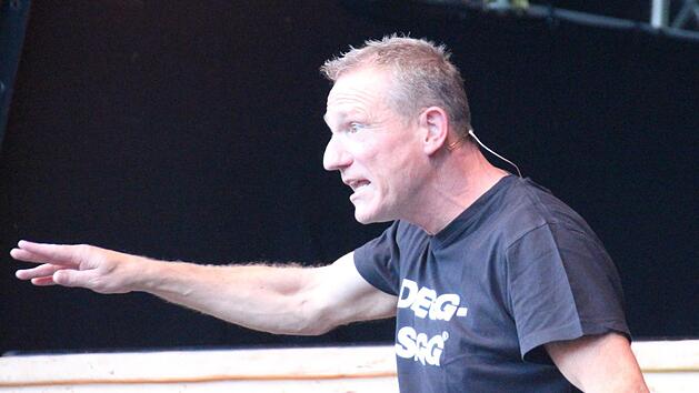 Michl M&uuml;ller  in Tambach. Carolin Herrmann