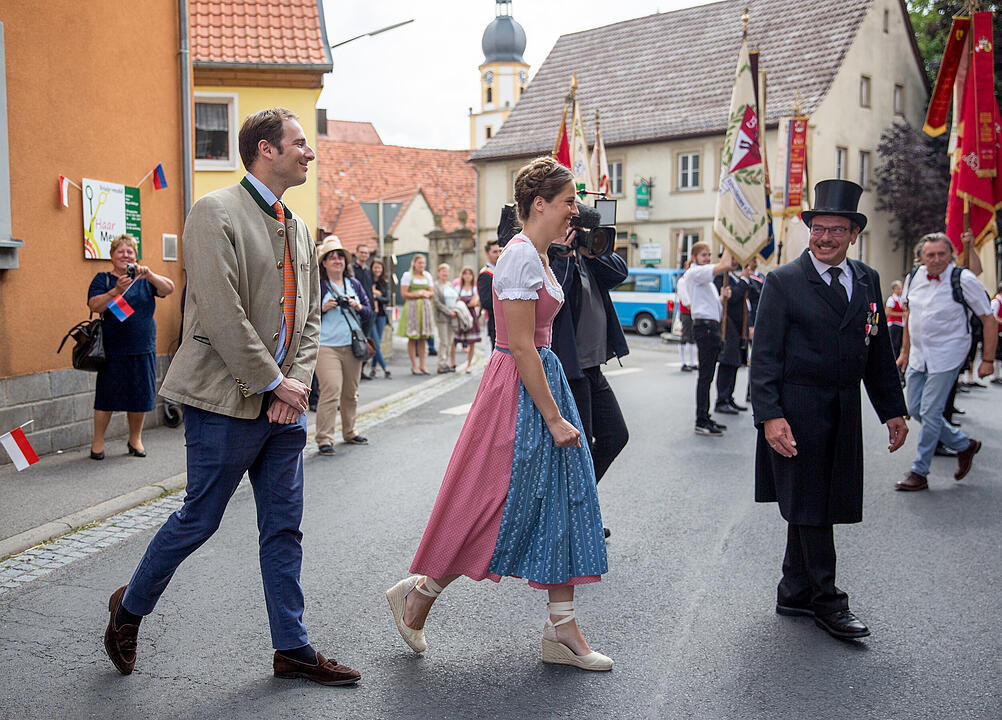 Heimf&uuml;hrung der Braut des F&uuml;rsten Castell-R&uuml;denhausen