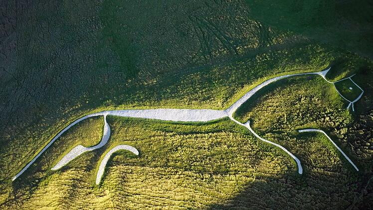 Archaisch: Offenbar lie&szlig; sich Tolkien von der pr&auml;historischen H&uuml;gelfigur "Uffington White Horse" in England inspirieren.