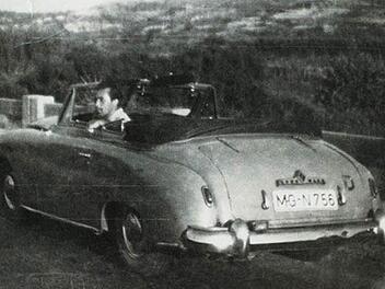 Sabine Krays Großvater Edward 1957 in Griechenland. Repro: Sabine Kray