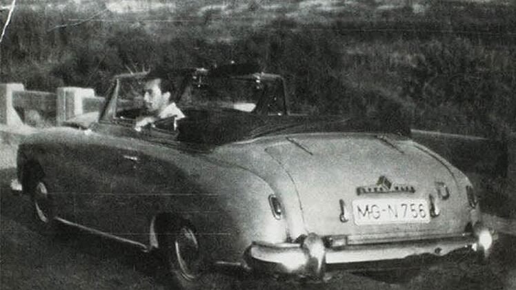 Sabine Krays Großvater Edward 1957 in Griechenland. Repro: Sabine Kray