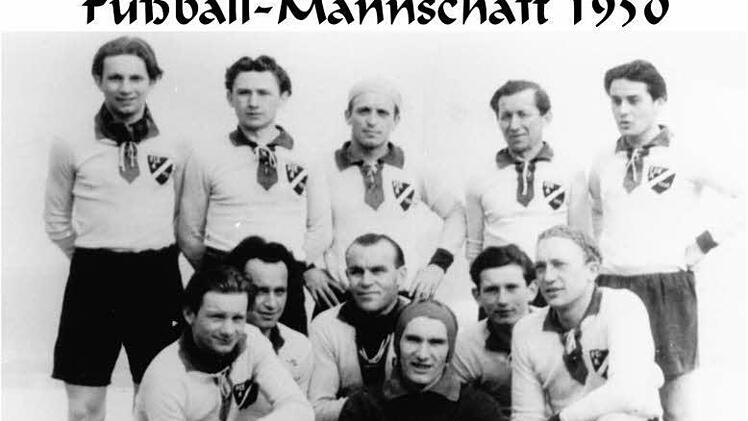Eines der ältesten Mannschaftsfotos des Vereins stammt aus dem Jahr 1950. Foto: FC Einigkeit Rottershausen/Geiger