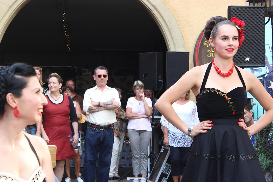 Modenschau im Freihof