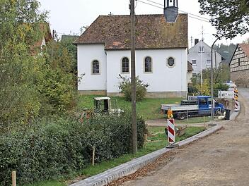 Baustelle bei der Dorferneuerung in Roth. Archivbild : Johannes Michel