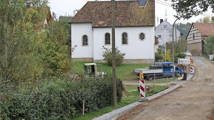 Baustelle bei der Dorferneuerung in Roth. Archivbild : Johannes Michel