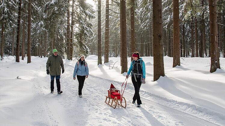 Winterwandern Schlitten Warmensteinach | Fichtelgebirge