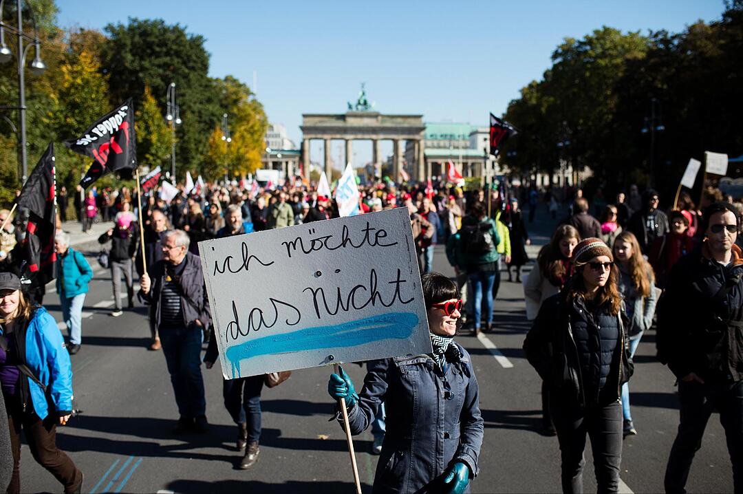 Demonstration gegen TTIP und CETA