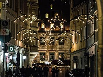 Adventsbeleuchtung in der Coburger JudengasseFoto: Jochen Berger