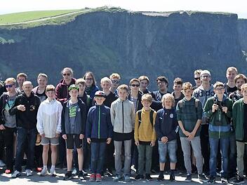 Touristische Attraktionen wie die Cliffs of Moher gehörten zu den Ausflugszielen der jungen Sänger. Foto: privat