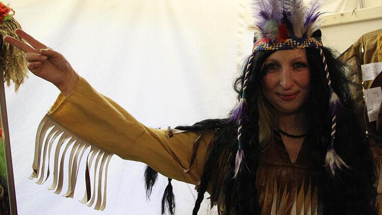 Sabine Herteux als Indianerin