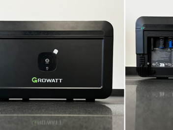 Der Balkonkraftwerk-Speicher NOAH von Growatt punktet mit einer Speicherkapazität von bis zu 8,192 kWh .