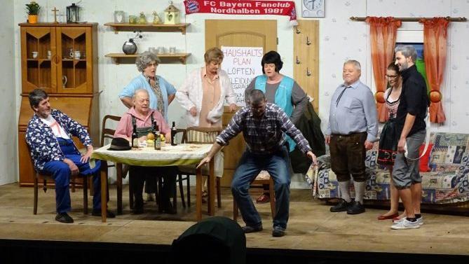Blick in die "Männer"-Aufführung Norbert Neugebauer