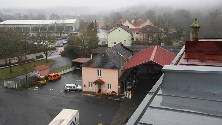 Blick vom Dach auf den Betriebshof. Fotos: Ralf Ruppert