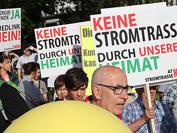 Mit Plakaten und Trillerpfeifen machten die Demonstranten ihrem Unmut Luft. Fotos: Ulrike Müller