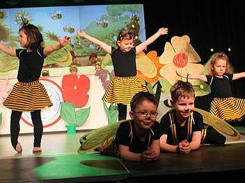 Allerliebste Bienchen schwirrten über die "Klatschmohnwiese".  Fotos: Veronika Schadeck