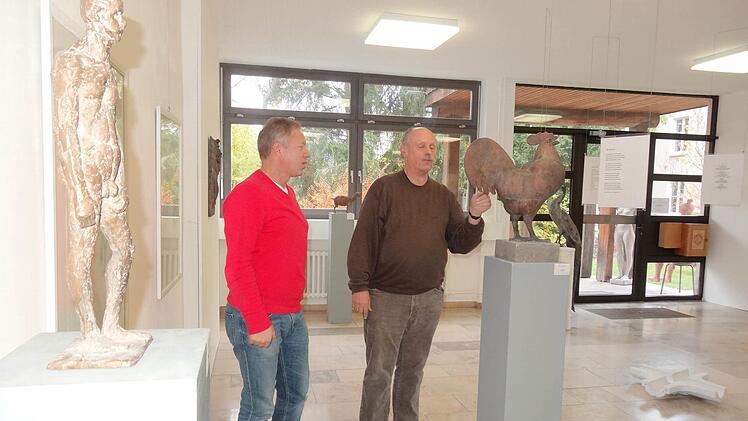 Der neugestaltete Ausstellungsraum in der Holzbildhauerschule in Bischofsheim. Foto: Eckert
