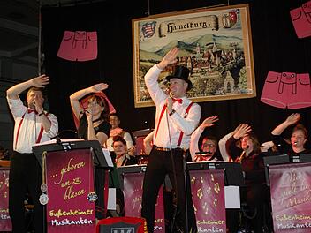 "Die Lorbser sind do!"Die Eußenheimer Musikanten und Narren sind berühmt-berüchtigt. Foto: Winfried Ehling